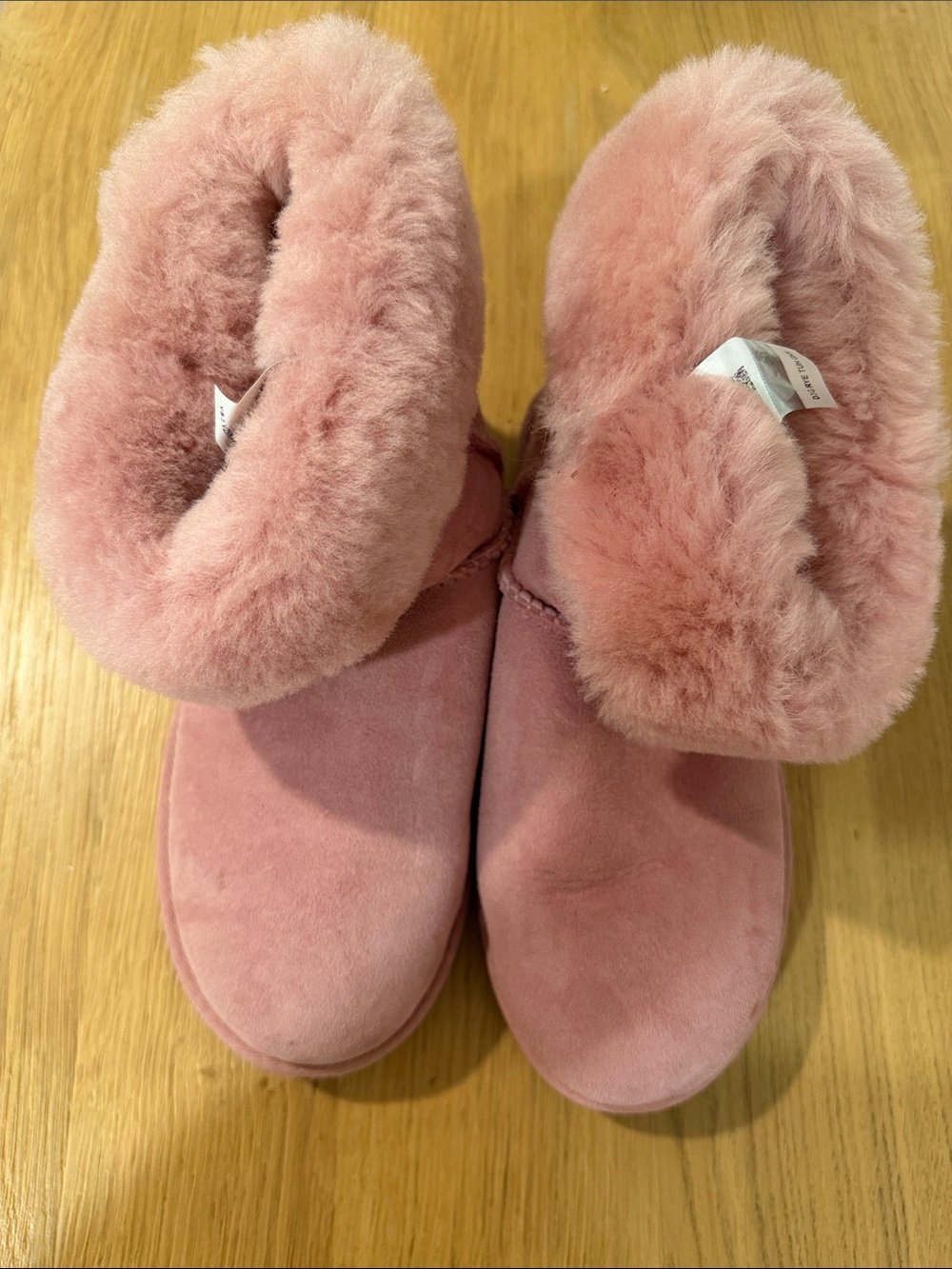 UGG Pink Shearling-Cuff Women's Winter Boots
